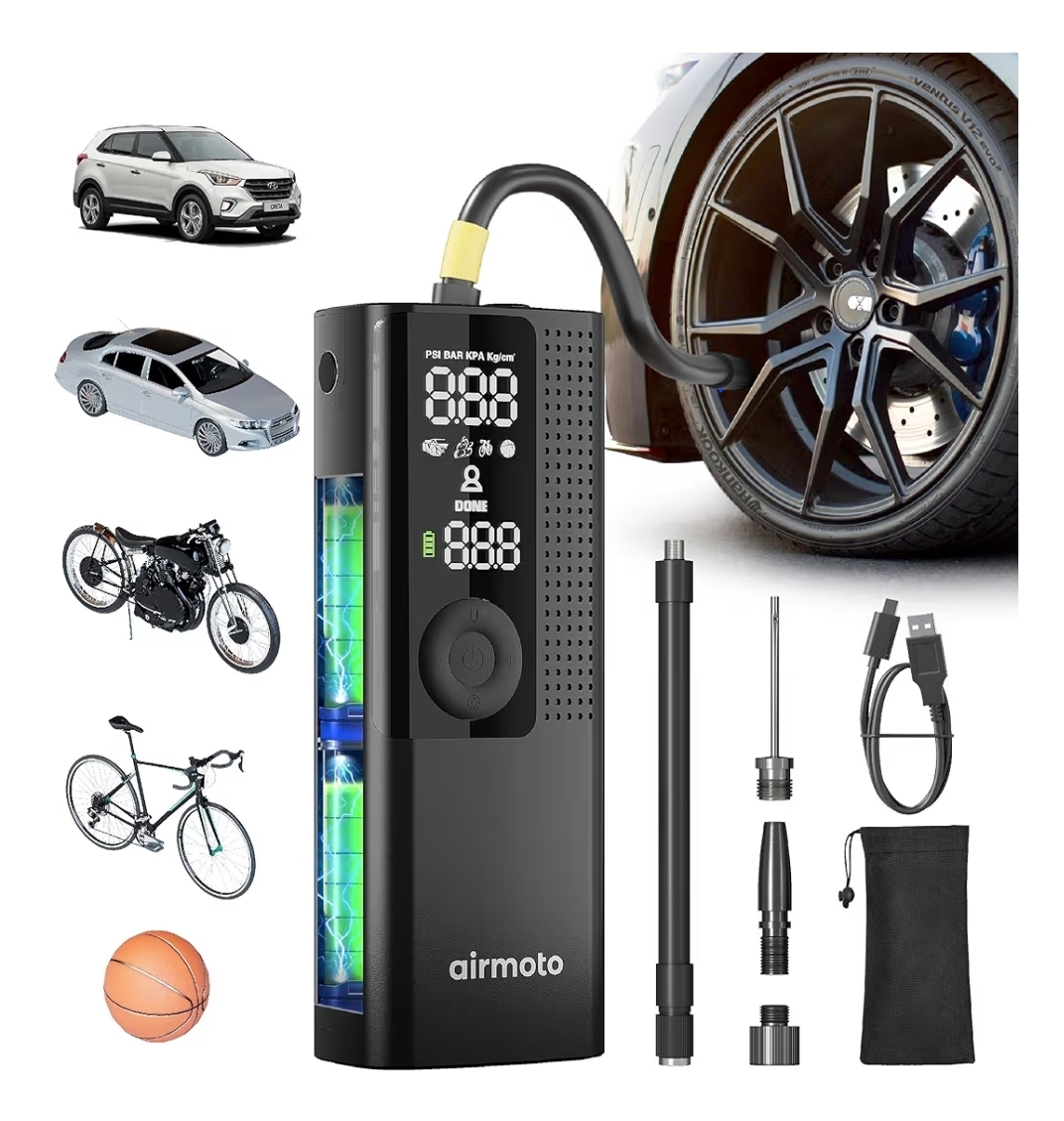 Tire Inflator Portable Air Compressor - Air Pump for Car